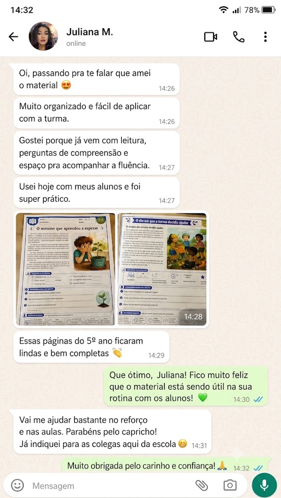 Depoimento de professora sobre o Kit Fluência Leitora Pronta